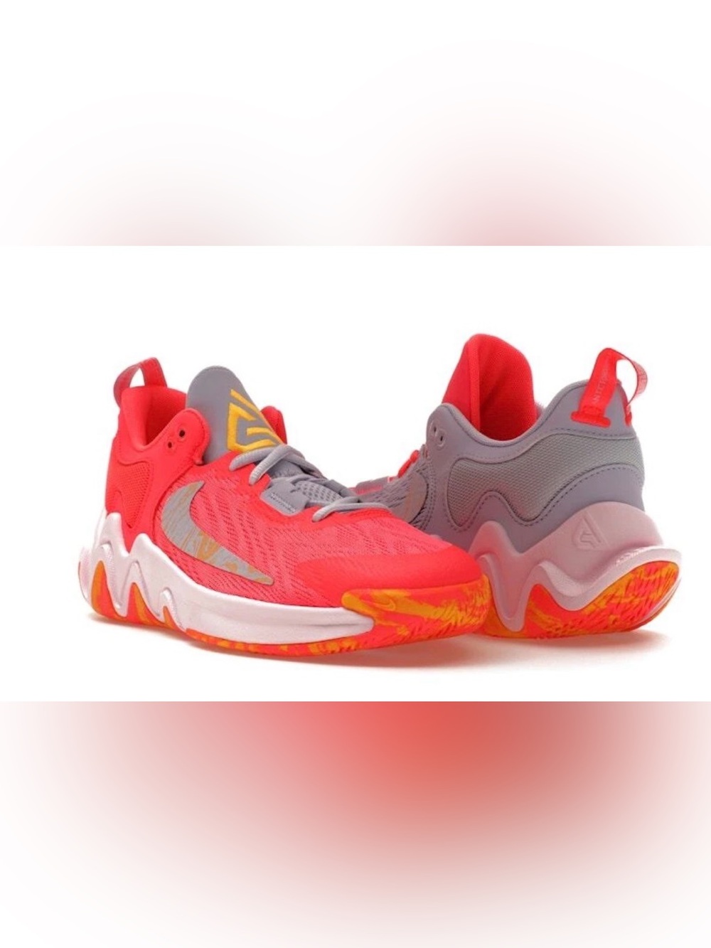Nike Giannis Immortality 2 Mid Hot Punch Mismatched